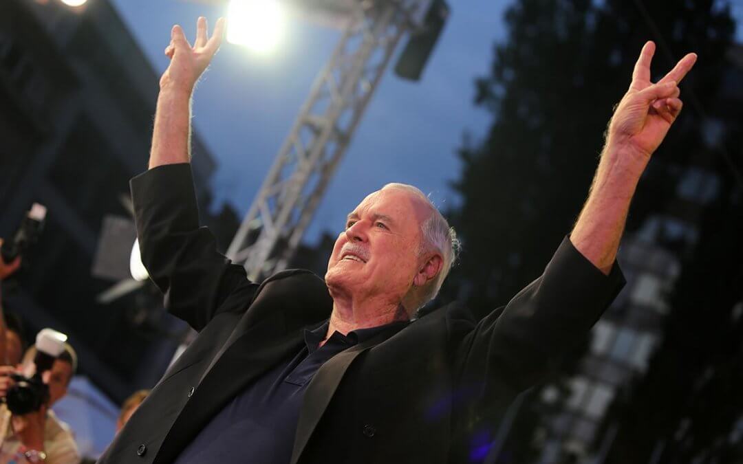 John Cleese on the red carpet