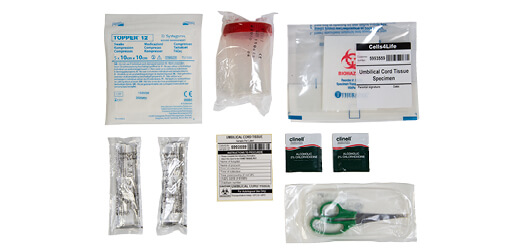 Cord tissue stem cell collection kit