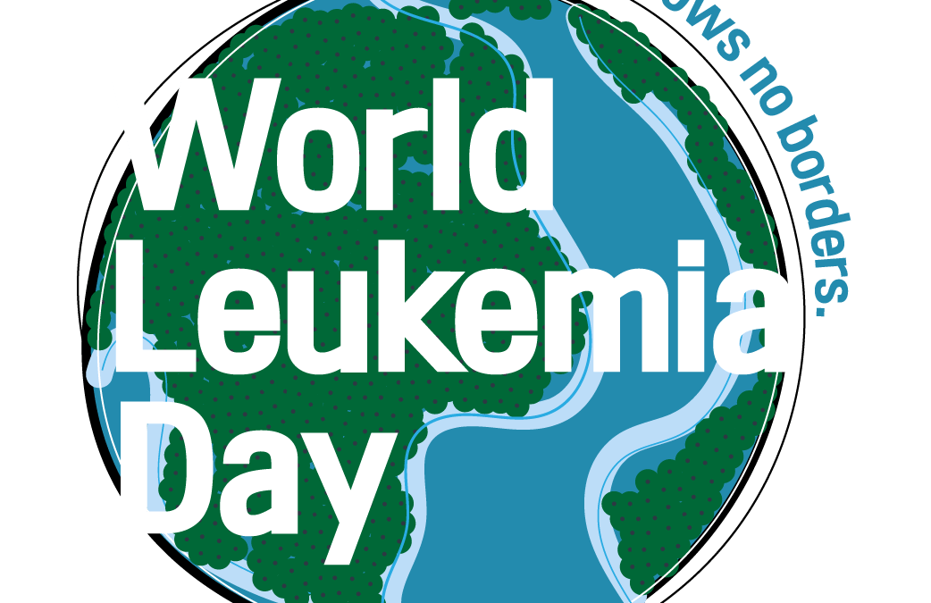 Image of globe with the words World Leukaemia Day