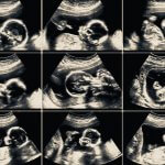 ultra sound scan showing pictures of a baby for use in a blog about placenta banking