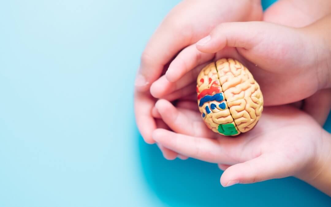 Illustration of stem cell treatment for brain damage