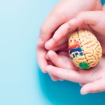 Illustration of stem cell treatment for brain damage