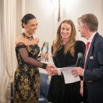 Daniela Mircheva, Claudia Rees and Wayne Channon